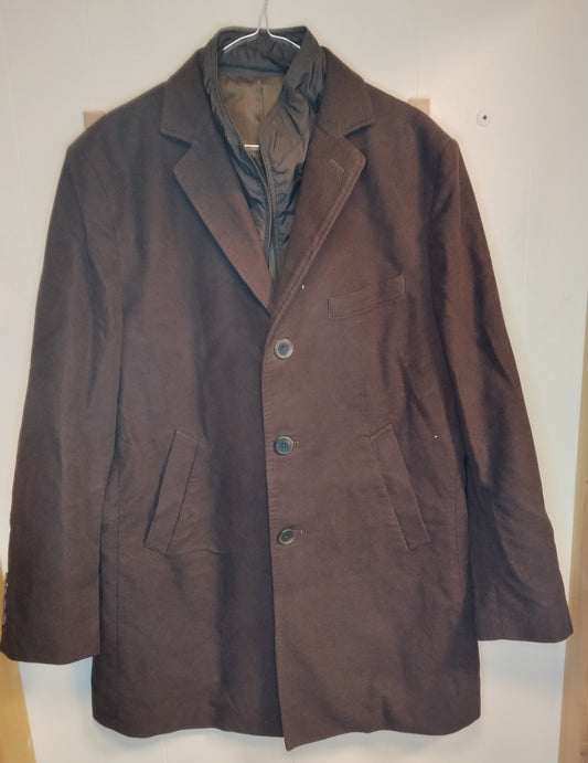 Cappotto Uomo OVS Taglia 52 – Giacca Elegante Marrone con Interno Imbottito