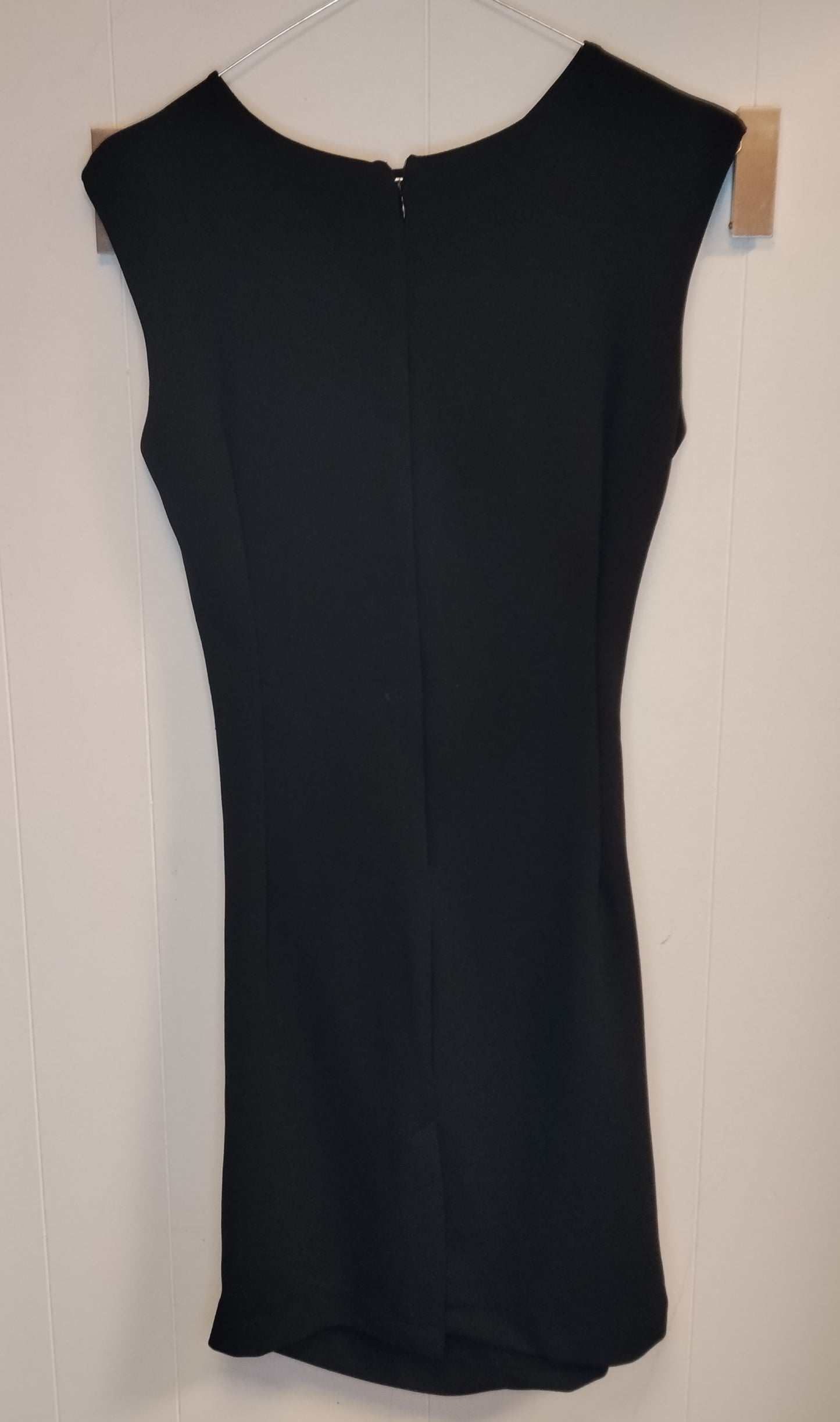 Abito Nero Melitea Donna Taglia S – Tubino Elegante Drappeggiato
