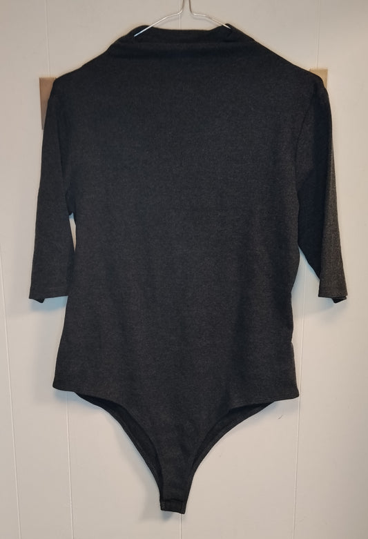 Body Donna Tally Weijl Taglia XL – Body Grigio Manica 3/4 Basic Aderente