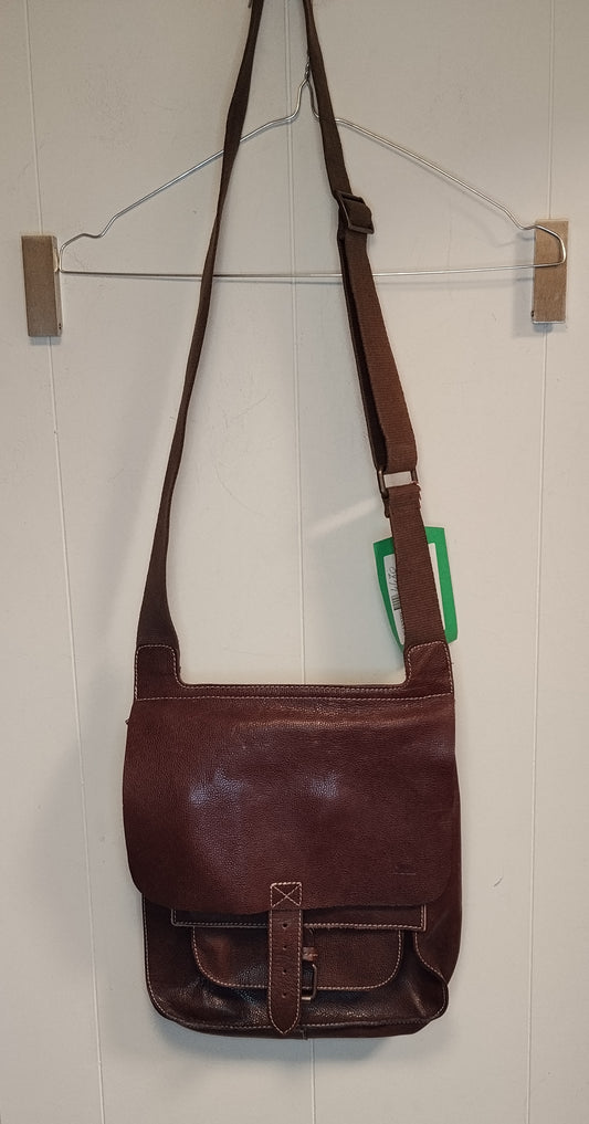 Borsa Tracolla Bruin Bear in Vera Pelle Marrone – Vintage Uomo/Donna