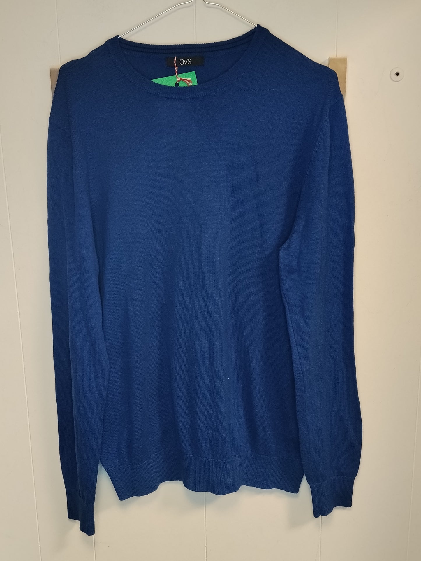Maglia Uomo OVS Blu – Maglione Leggero Girocollo Taglia M