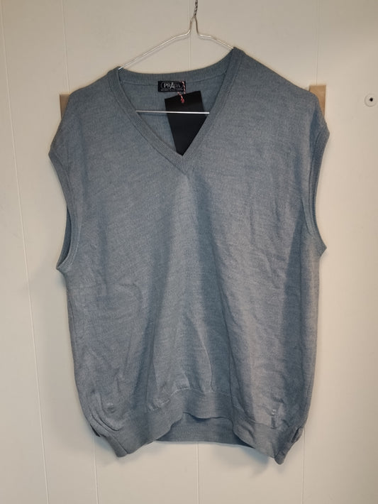 Maglia Uomo Prada Grigia – Gilet Maglione Scollo V Taglia L