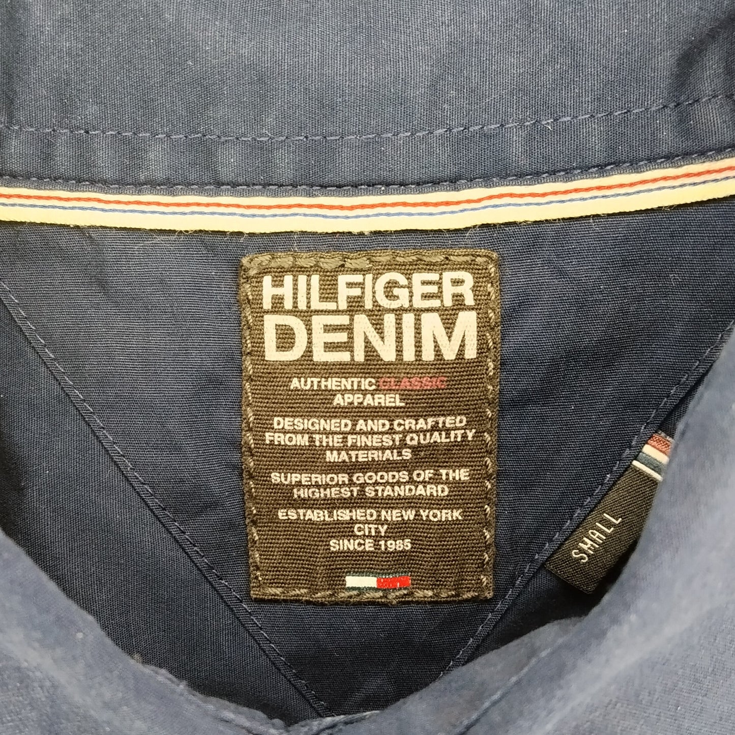 Camicia Tommy Hilfiger Denim Blu Uomo – Slim Fit Taglia S