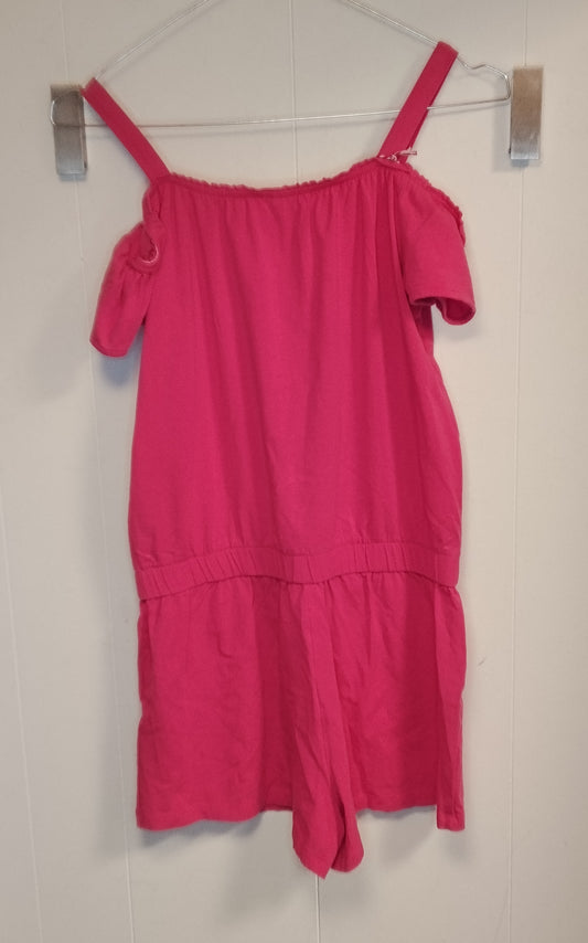 Vestito Bambina Rosa Spalle Scoperte Taglia S Estivo Leggero