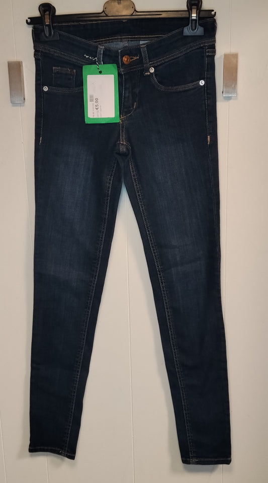 Jeans Donna H&M Taglia 36 Skinny Denim Blu Elasticizzato