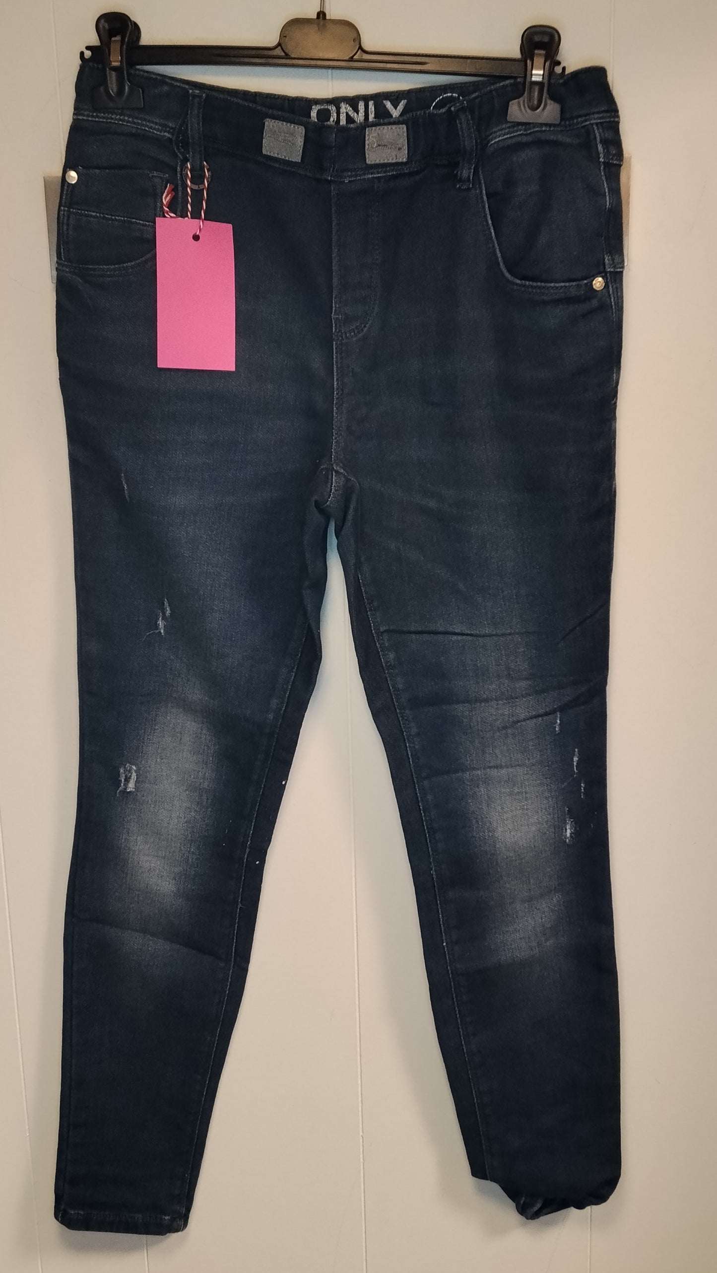 Jeans Donna Only Taglia 40 Skinny Denim Blu Effetto Used
