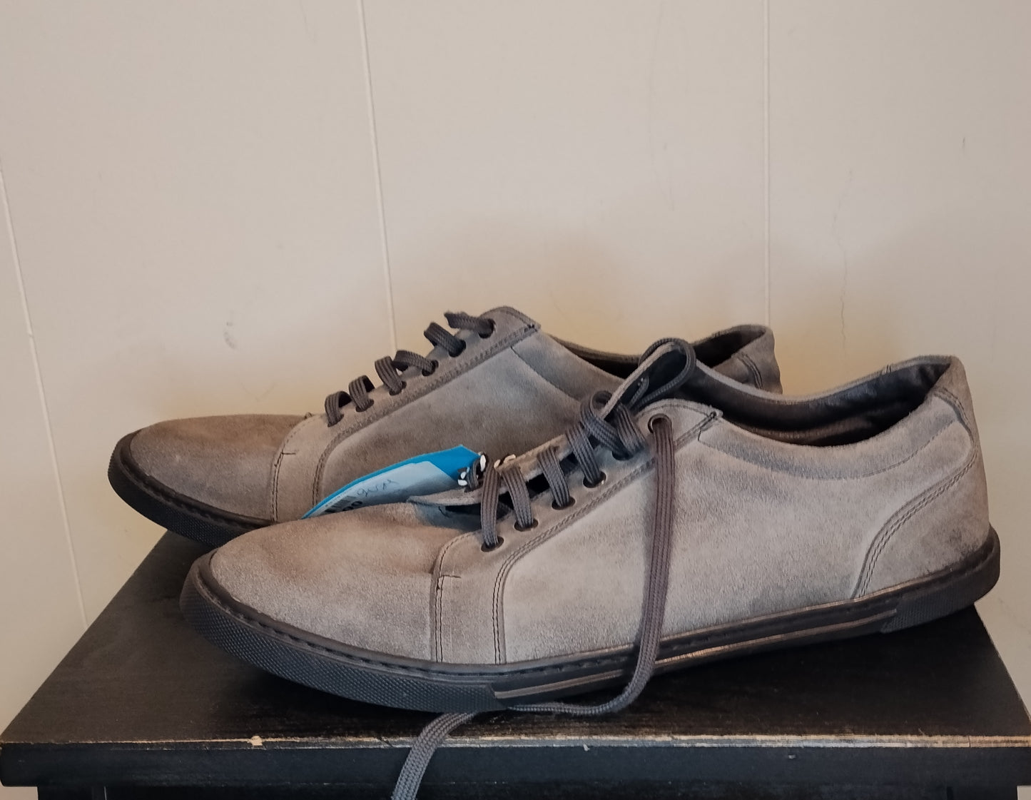 Sneakers Uomo Trussardi Taglia 46 Grigio Pelle Casual Eleganti