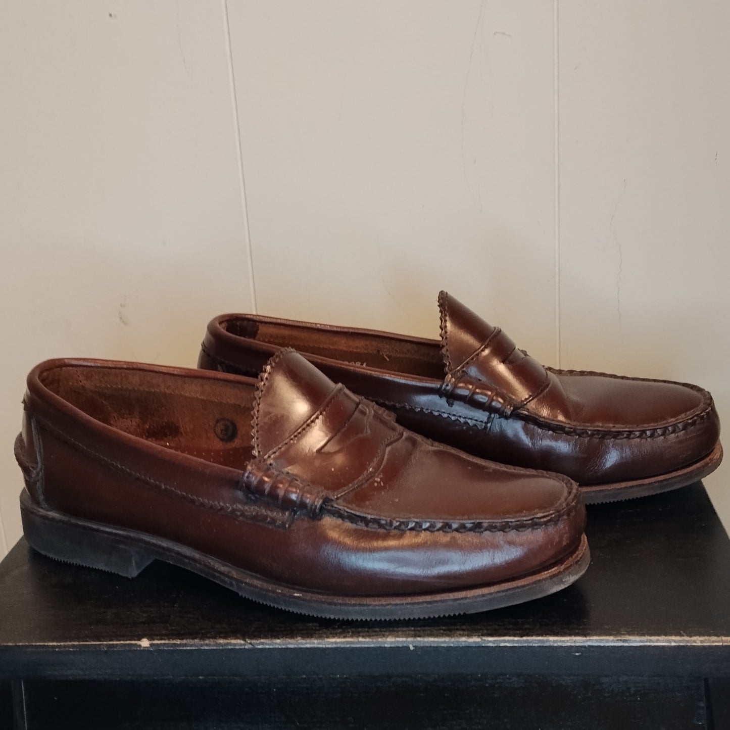 Mocassini Uomo Allen Edmonds Taglia 40 Pelle Marrone Eleganti
