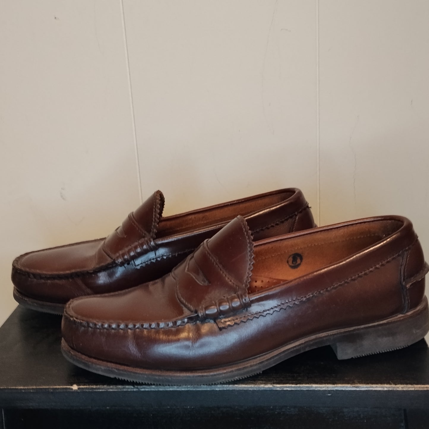 Mocassini Uomo Allen Edmonds Taglia 40 Pelle Marrone Eleganti