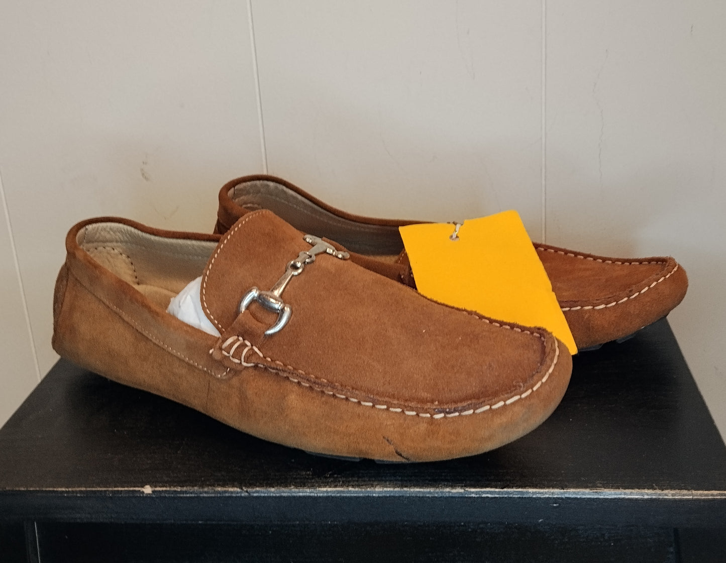 Mocassini Uomo Taglia 46 Camoscio Marrone Casual Eleganti