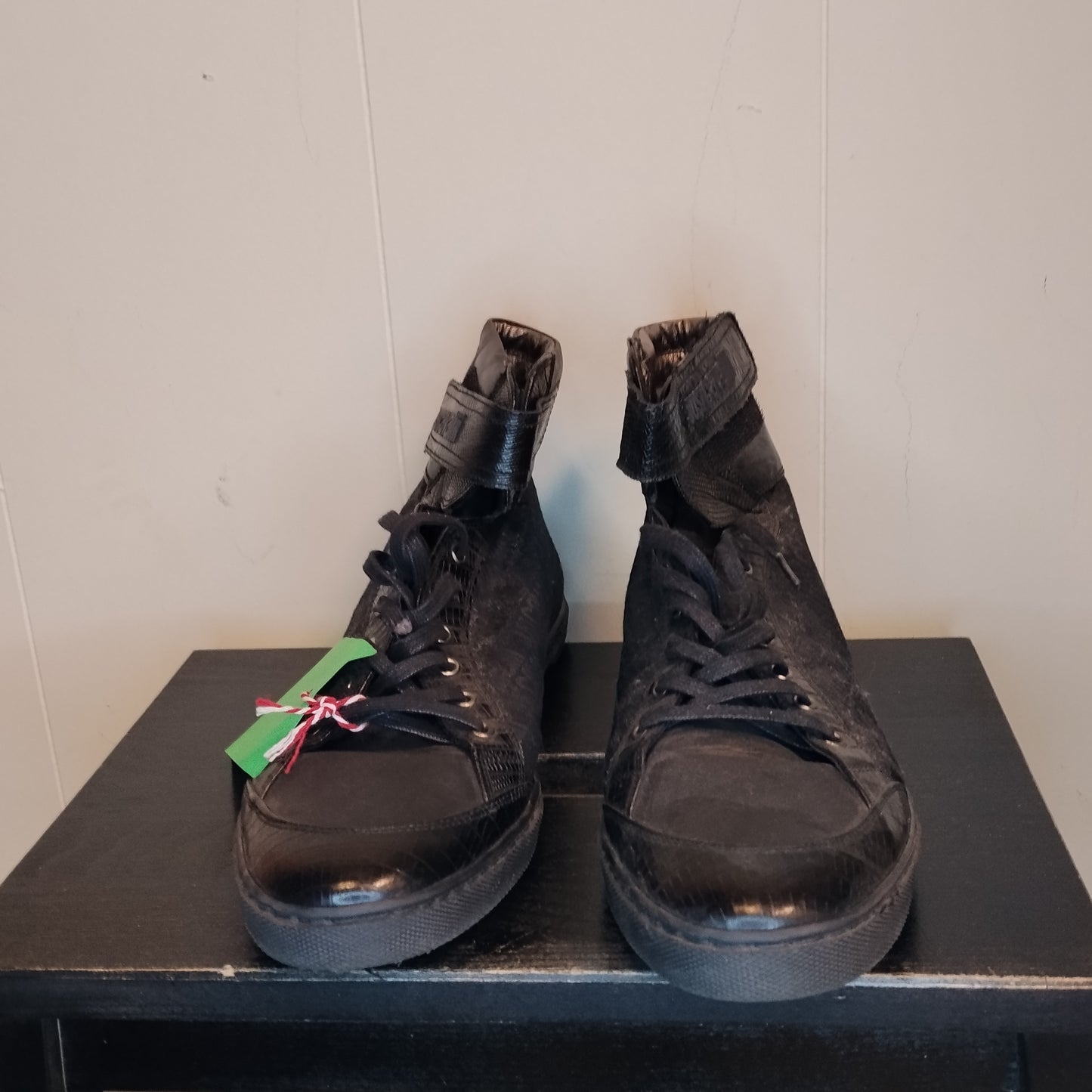 Sneakers Alte Uomo Just Cavalli Taglia 43 Nere Pelle