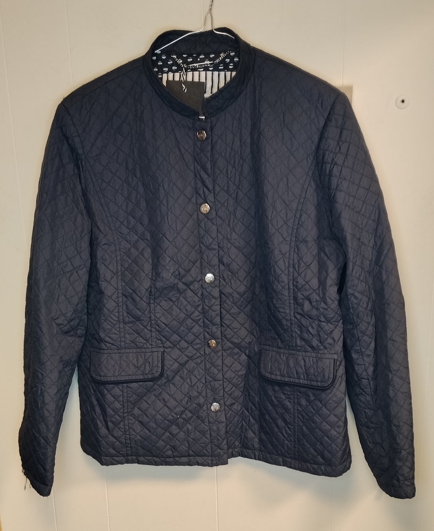 Giacca Trapuntata Donna Krizia Blu Taglia 44 Elegante Leggera