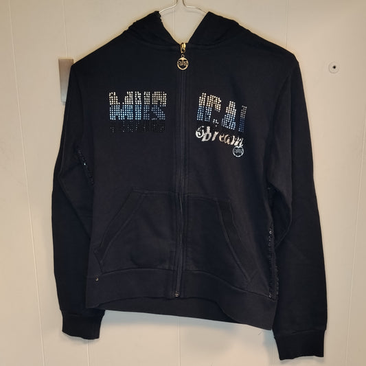 Felpa Bambina OVS Nera con Cappuccio 13-14 Anni 164 cm Zip