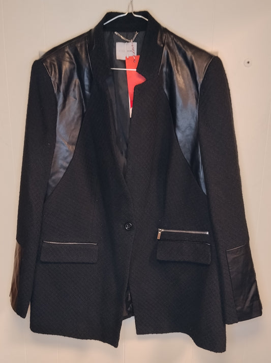 Blazer Donna Fiorella Rubino Nero Taglia 42/44 Nuovo con Cartellino Elegante