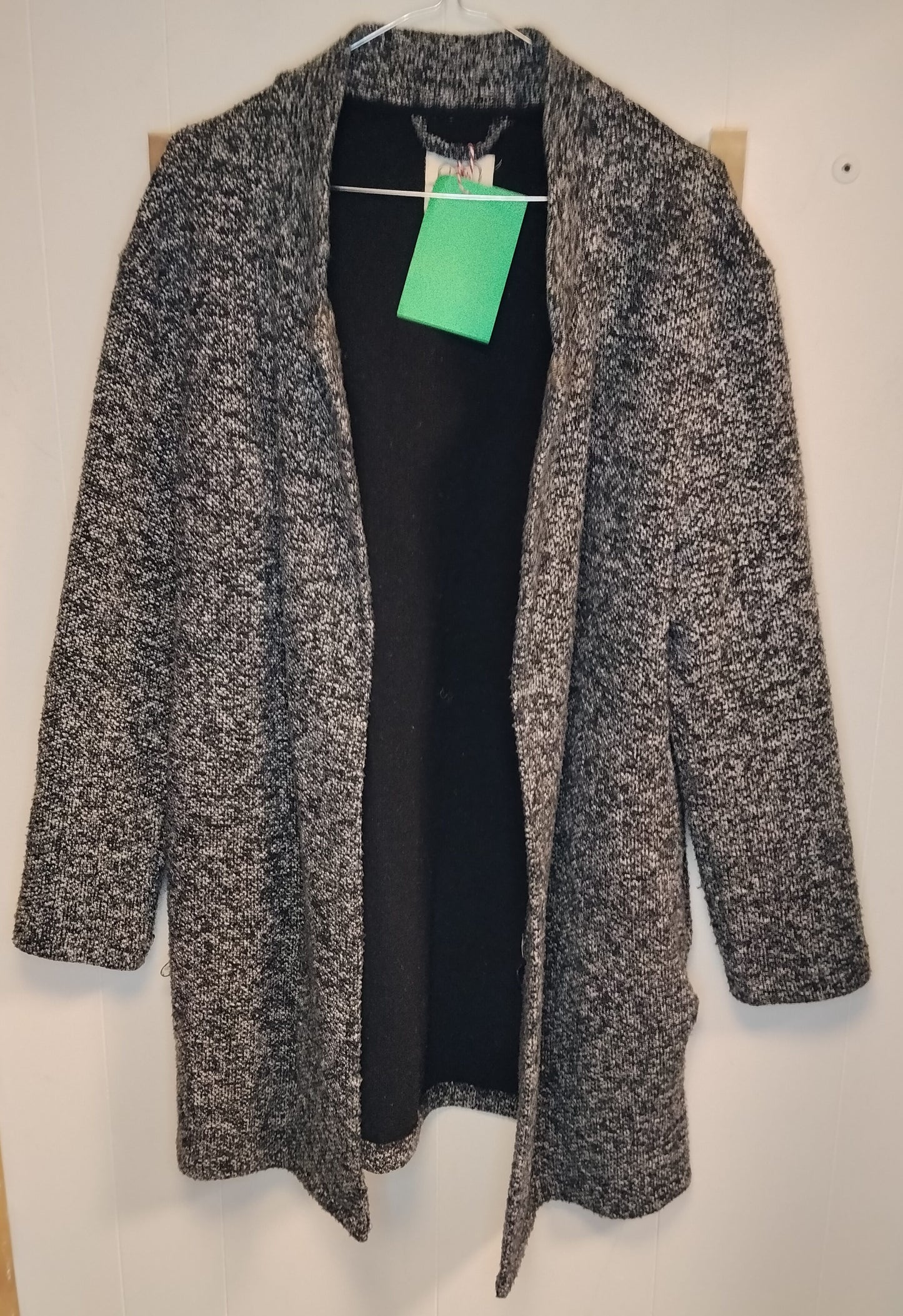 Cardigan Donna Unic Grigio Melange Taglia S/M Aperto Casual