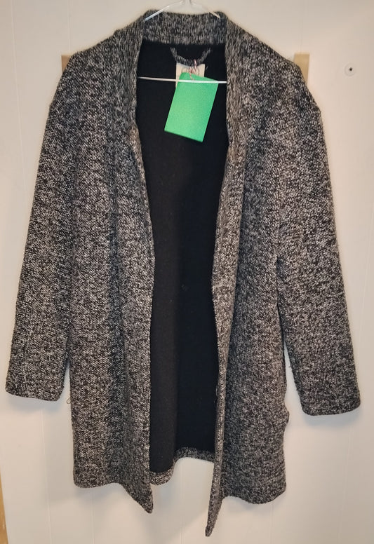 Cardigan Donna Unic Grigio Melange Taglia S/M Aperto Casual