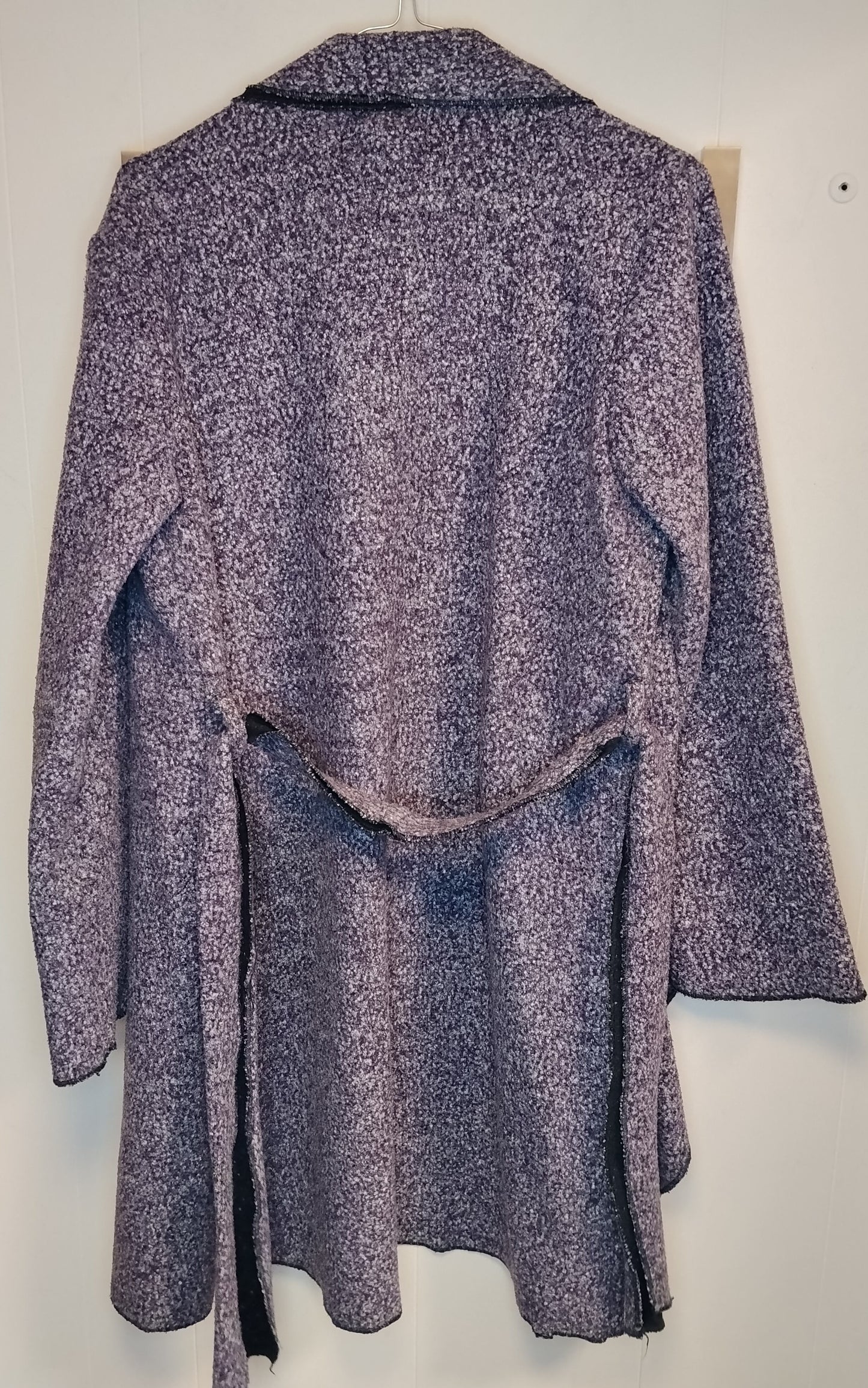 Cardigan Donna La Chic Viola Melange Taglia M/L Aperto Elegante