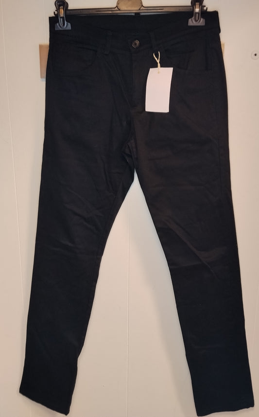 Pantaloni Donna Sierre Neri Taglia 44 Eleganti Casual