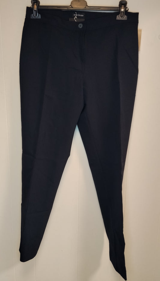 Pantaloni Donna Diana Gallesi Neri Taglia 48 Eleganti