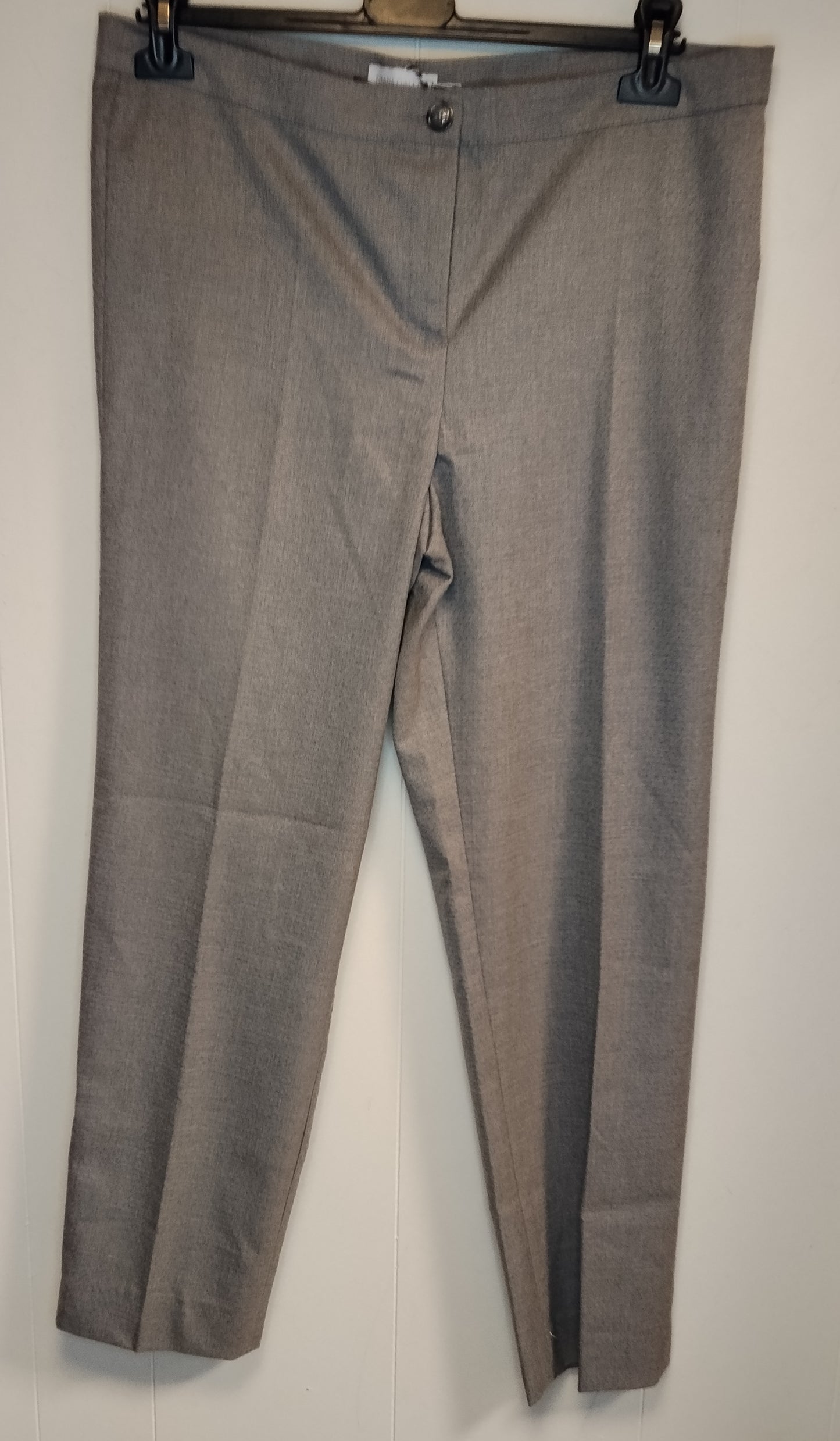 Pantaloni Donna Diana Gallesi Grigi Eleganti Taglia 50