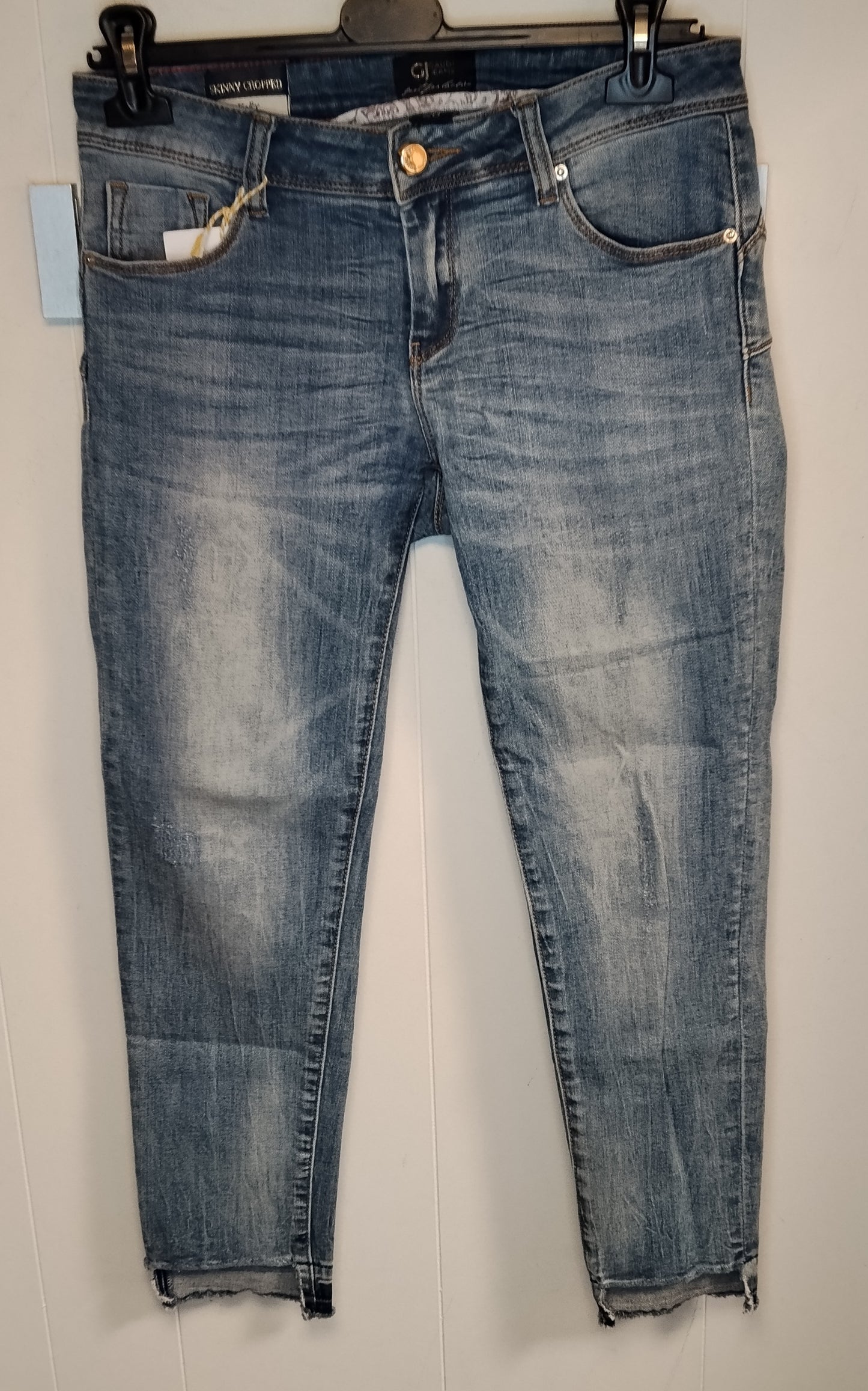 Jeans Donna Gaudì Denim Lavato Taglia 42 Slim Fit