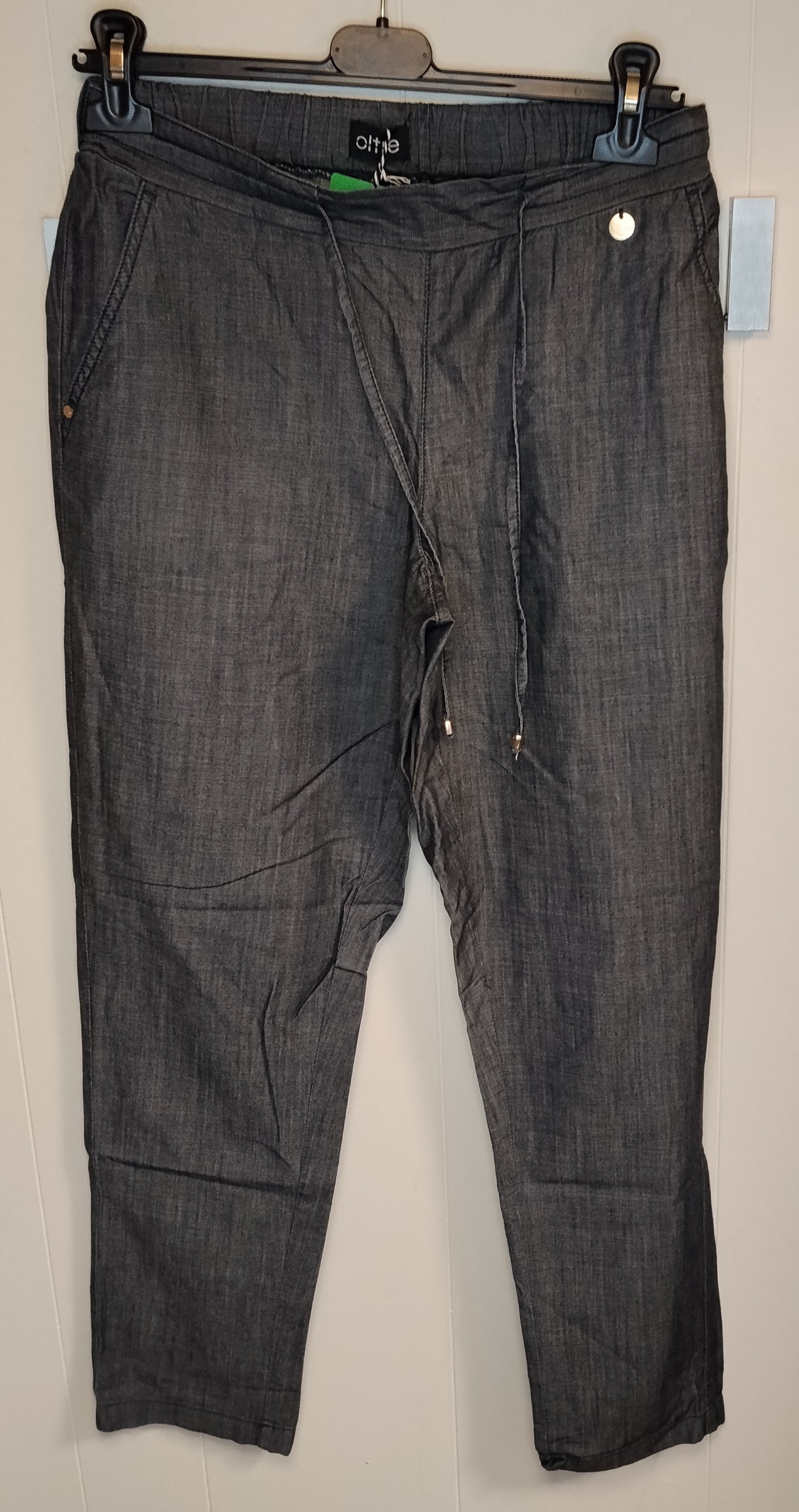 Pantaloni Donna Oltre Grigi Leggeri Taglia M Casual Chic
