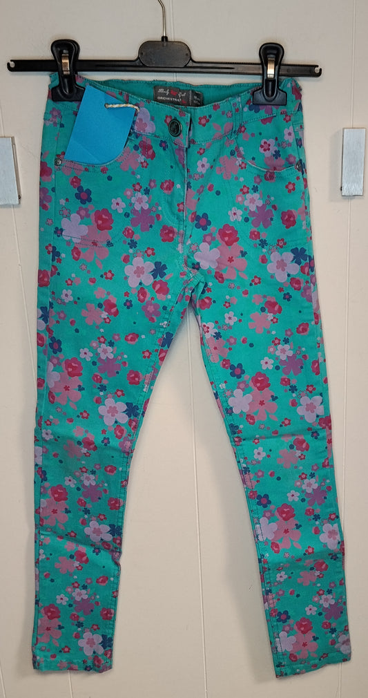 Pantaloni Bambina Lovely Girl Fantasia Floreale 10 Anni