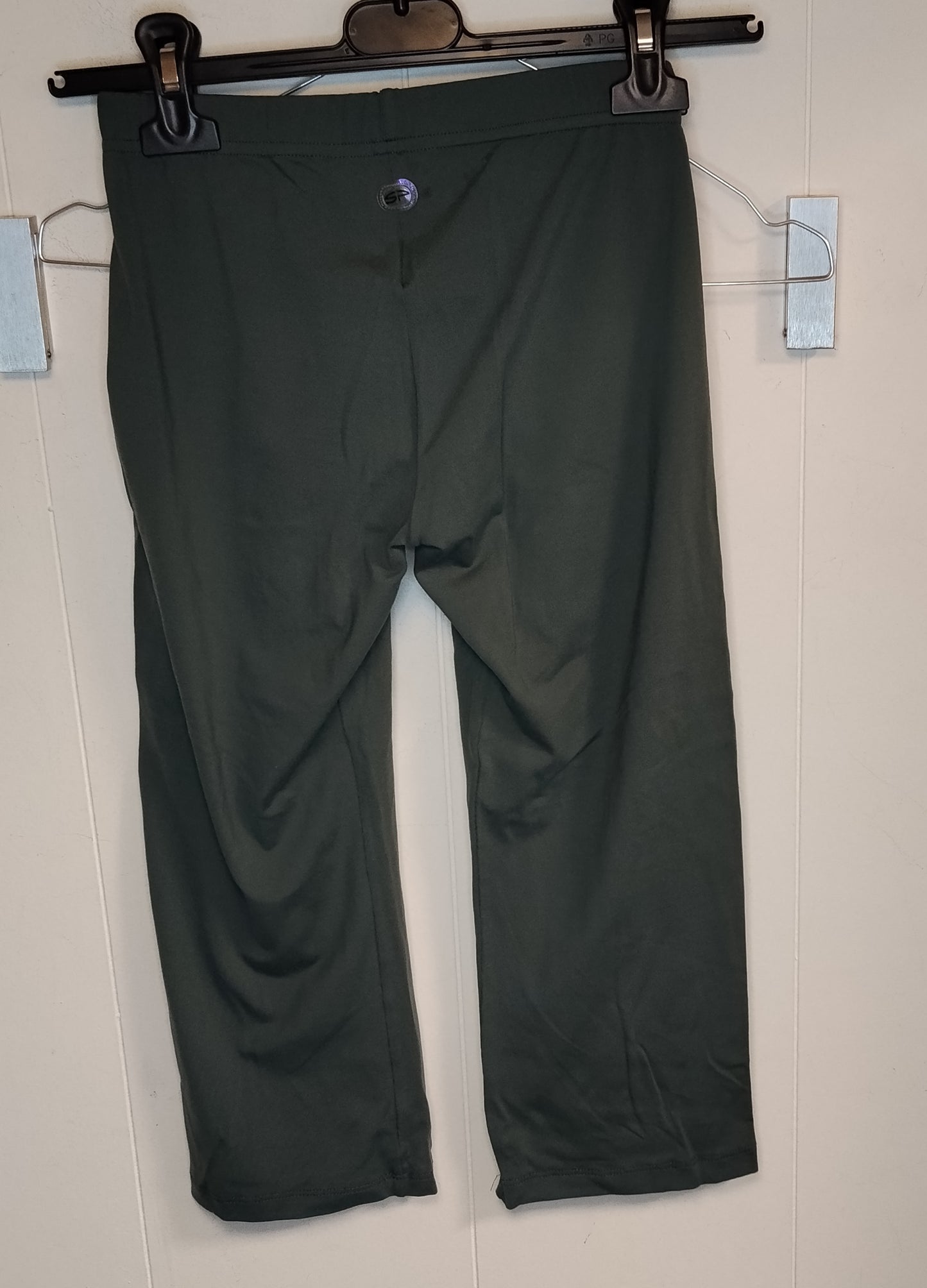Leggings Bambina Suplex Verde 5 Anni Elasticizzati