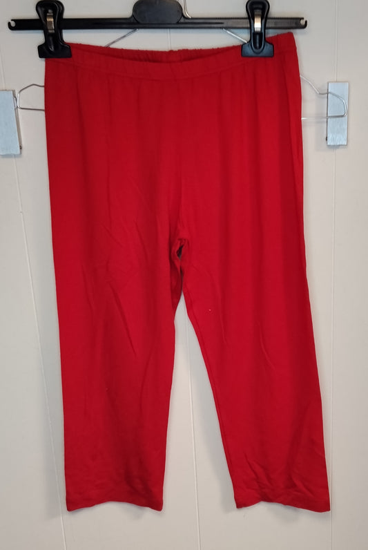 Leggings Bambina Outing Rossi Taglia M Elasticizzati