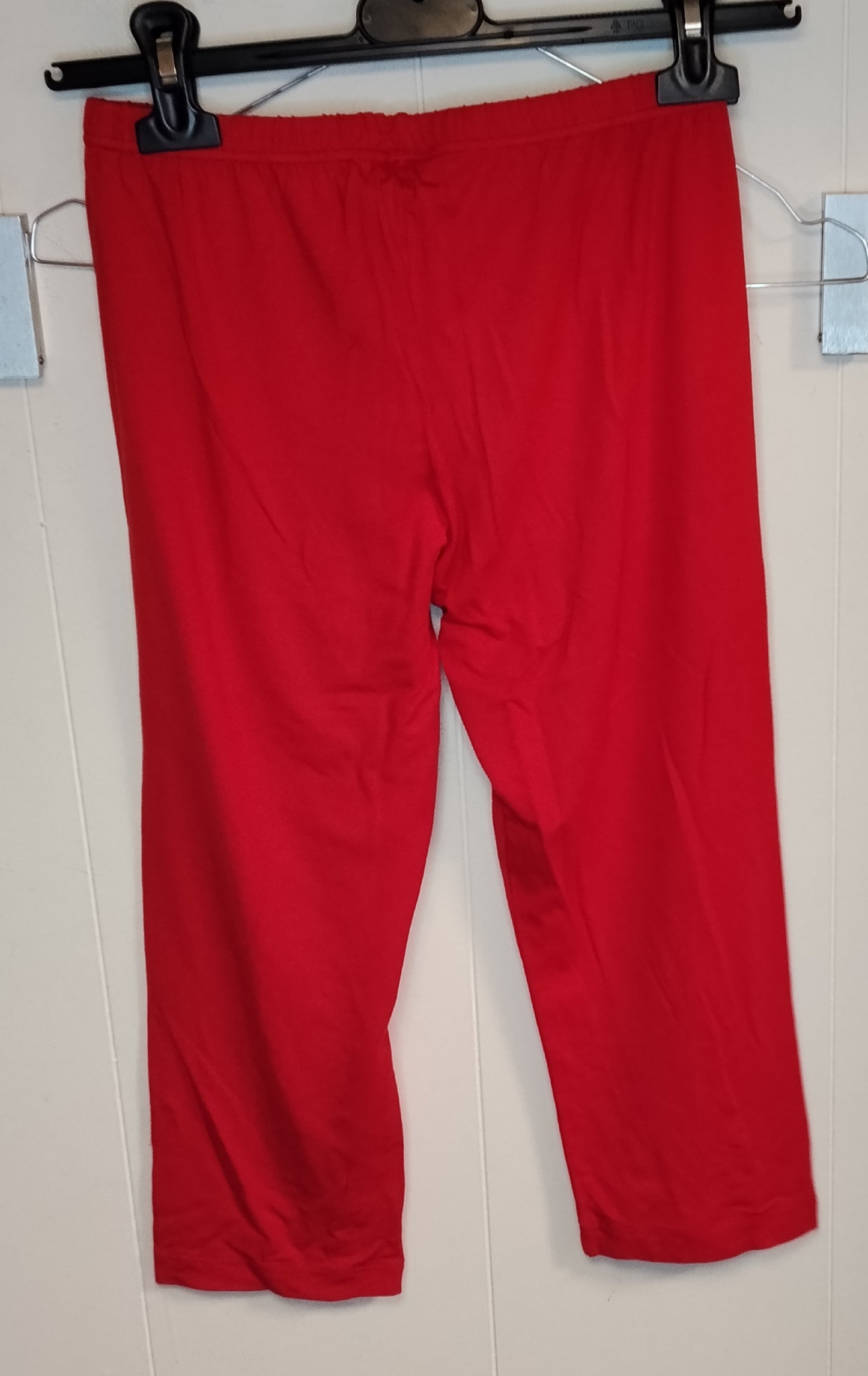 Leggings Bambina Outing Rossi Taglia M Elasticizzati