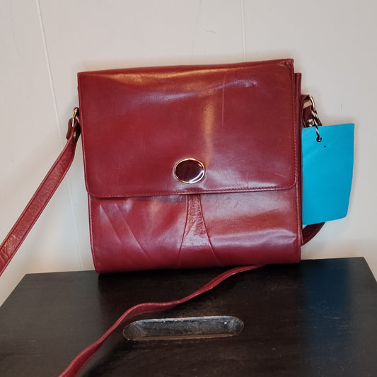 Borsa Vintage Donna Rossa Tracolla Pelle Elegante