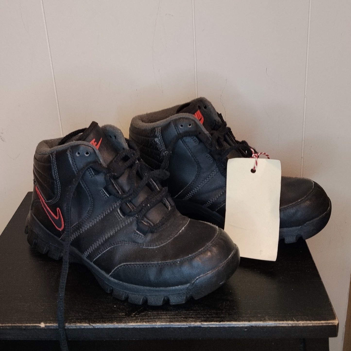 Scarpe Nike 38.5 Bambino Sneakers Alte Nere Sportive