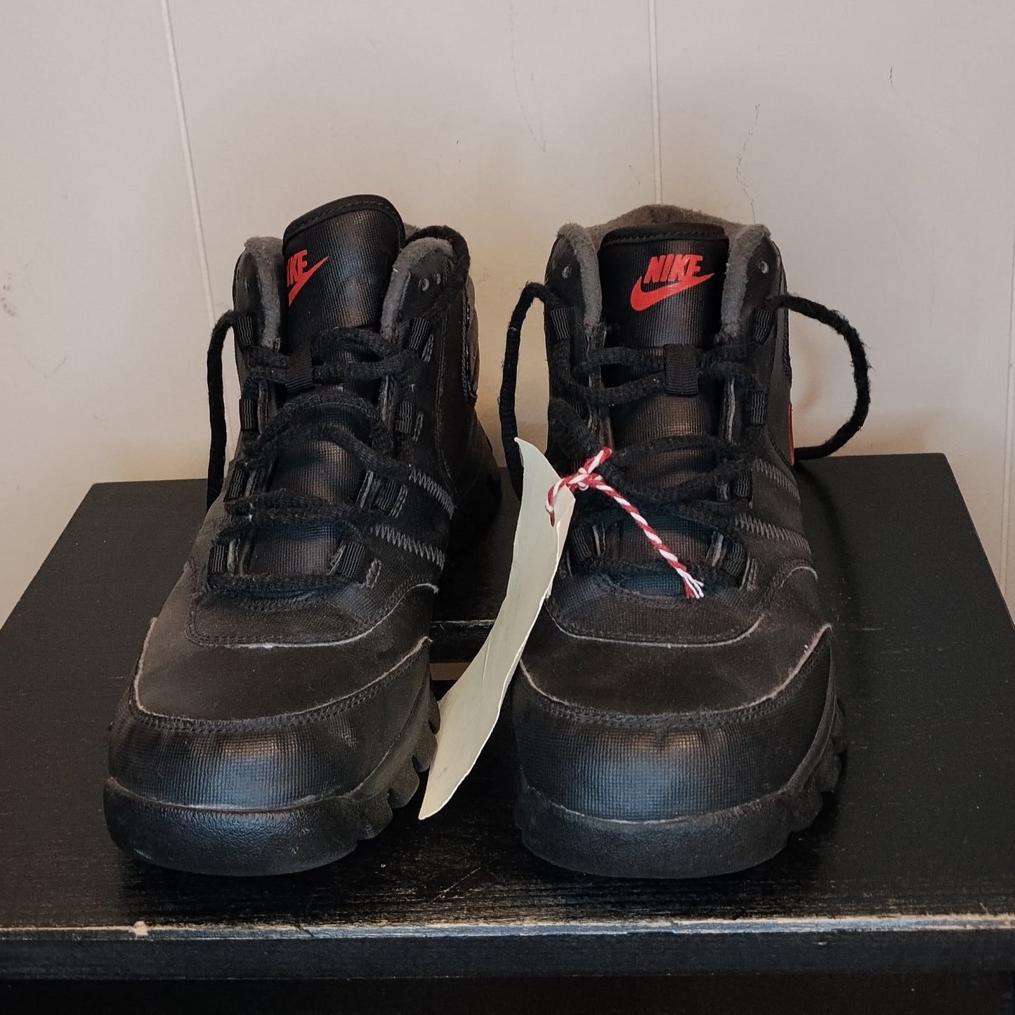 Scarpe Nike 38.5 Bambino Sneakers Alte Nere Sportive