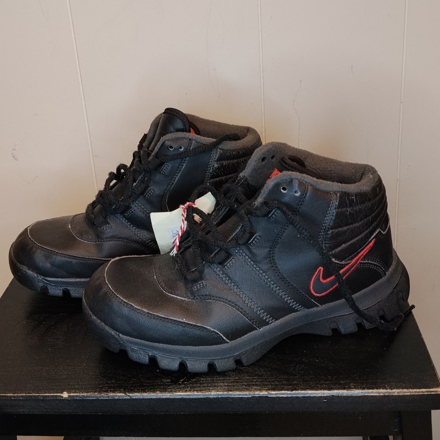 Scarpe Nike 38.5 Bambino Sneakers Alte Nere Sportive