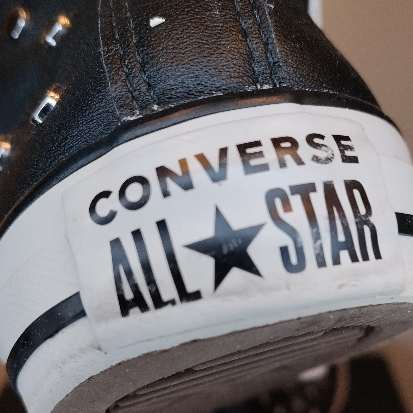 Converse All Star 38 Nere Borchie Alte Donna Sneakers