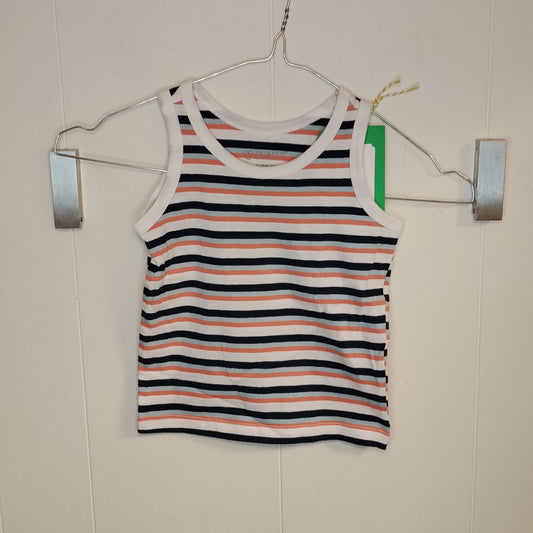 Canotta Bambina Primark 12 18 Mesi Righe Estate