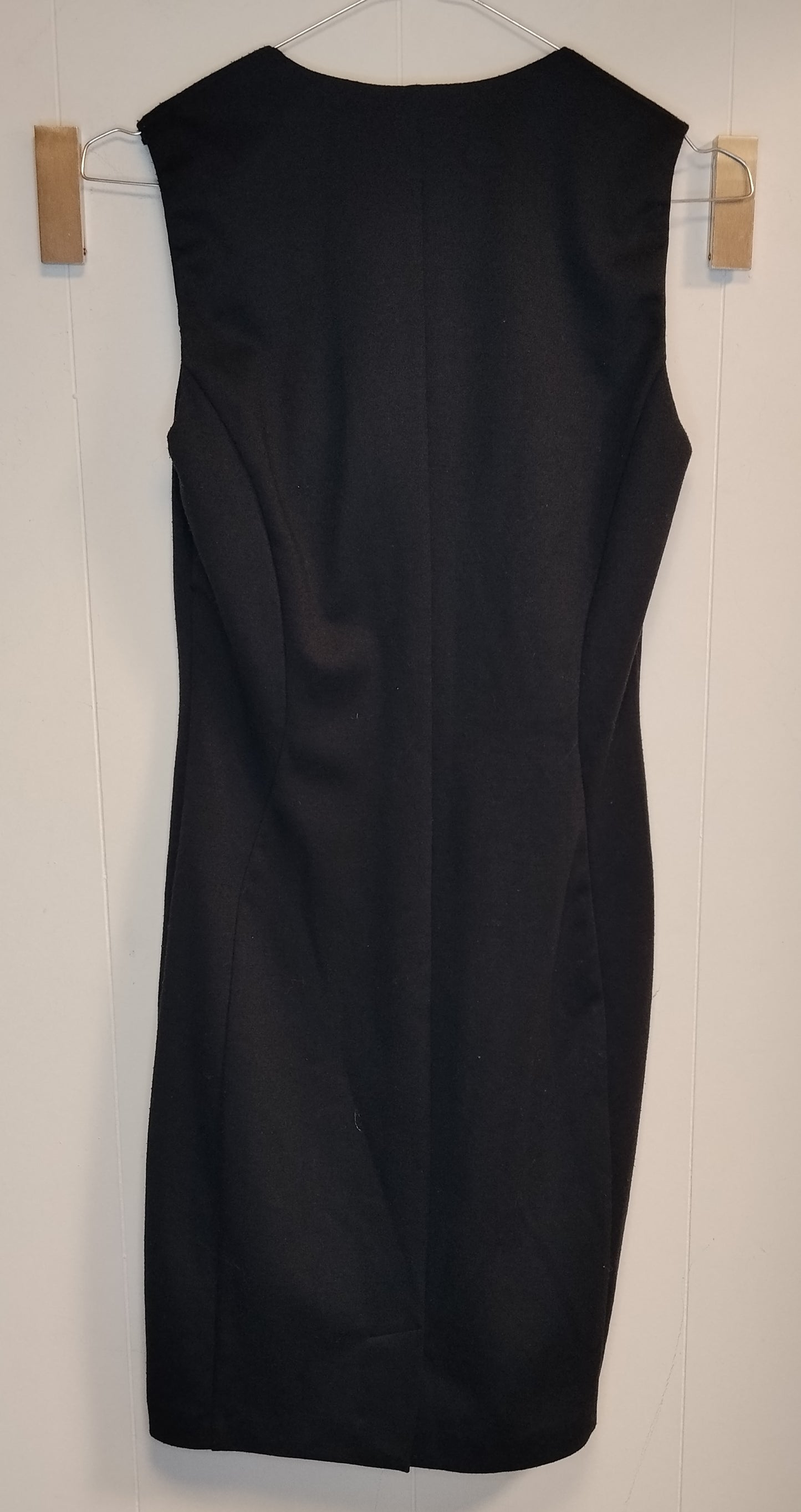 Vestito Conbipel nero elegante taglia 40 abito tubino con dettagli glitter