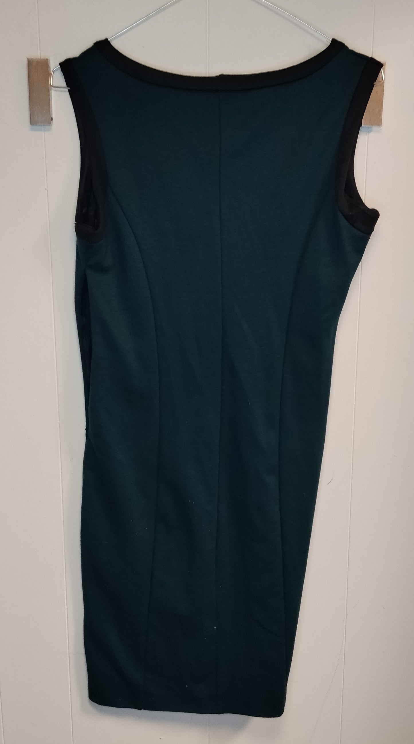 Vestito Elysee verde scuro donna taglia M abito elegante tubino senza maniche