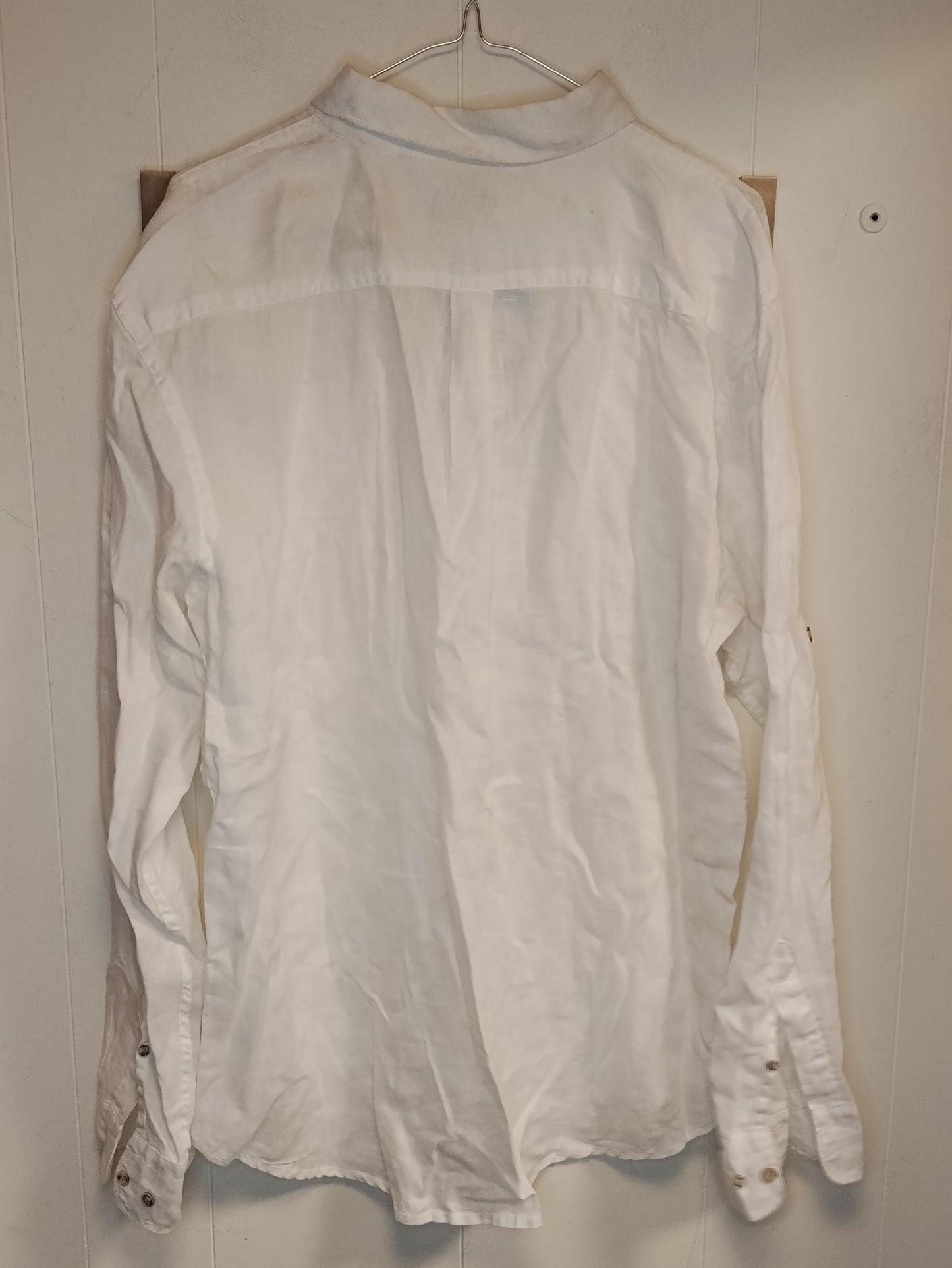 Camicia OVS uomo bianca taglia XL cotone manica lunga casual elegante