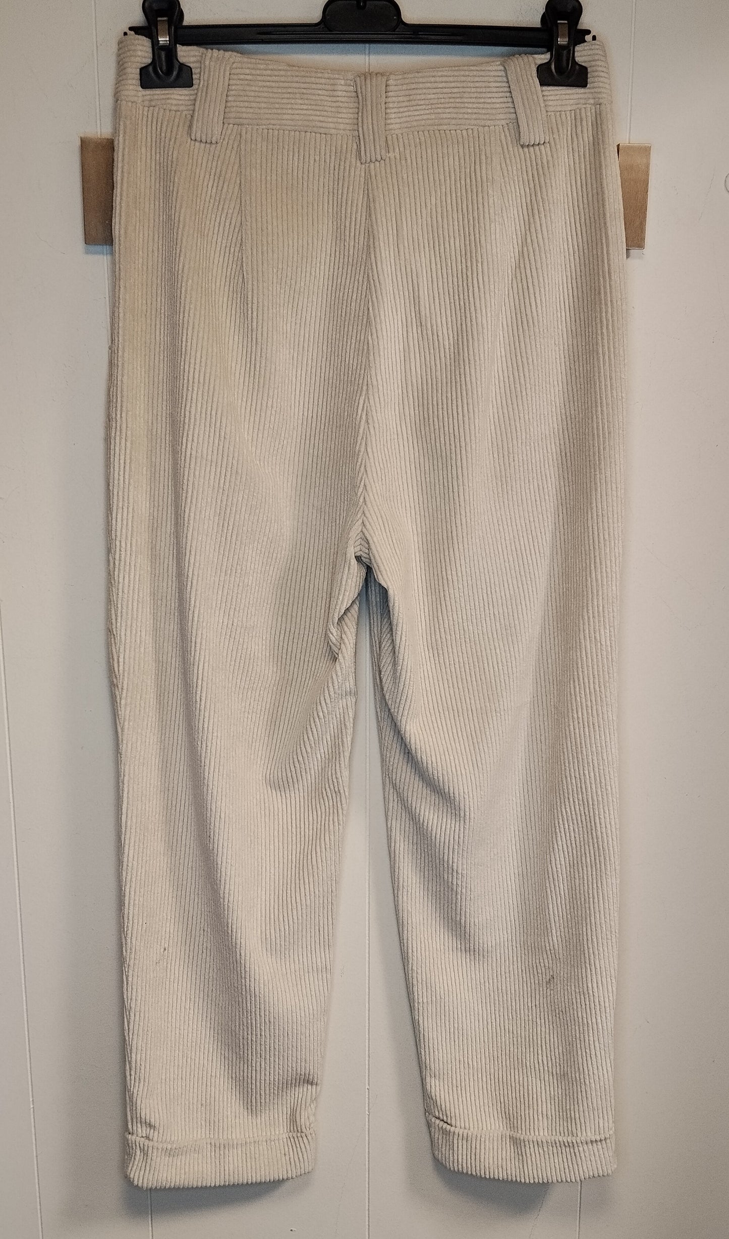 Pantaloni Motivi donna velluto a coste beige taglia 40 eleganti casual