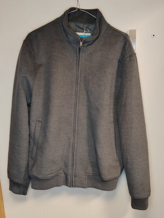 Giubbotto uomo Zara grigio taglia L giacca casual zip bomber