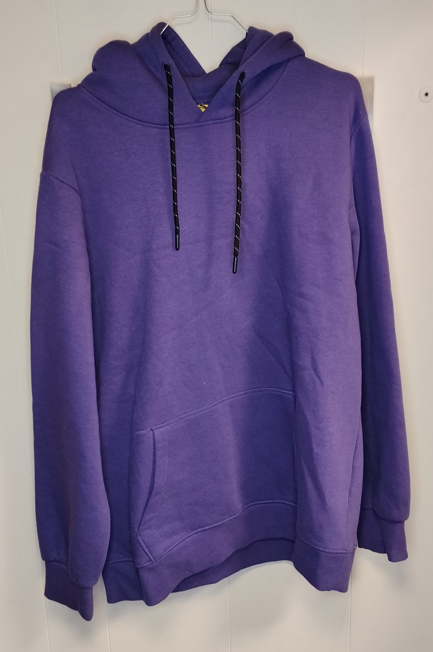 Felpa uomo Piazza Italia viola con cappuccio taglia XL hoodie casual