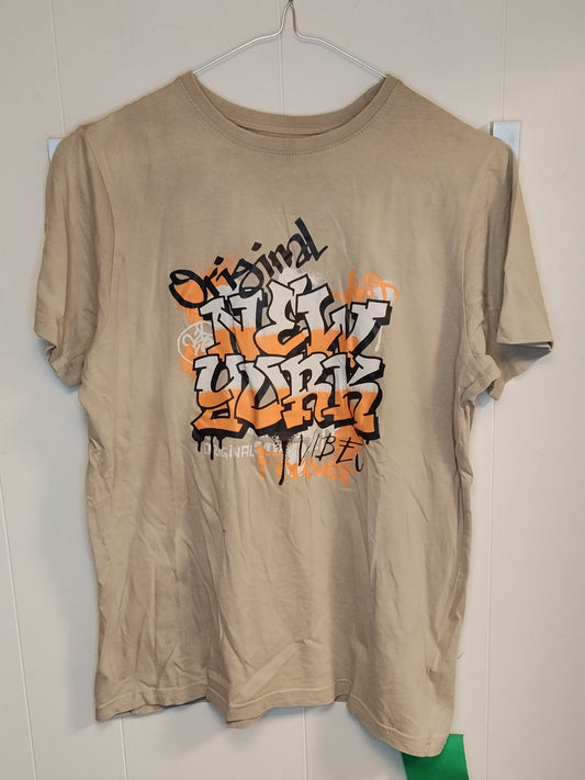 T-shirt Ragazzo Primark Beige Stampa Grafica 14-15 Anni 170 cm