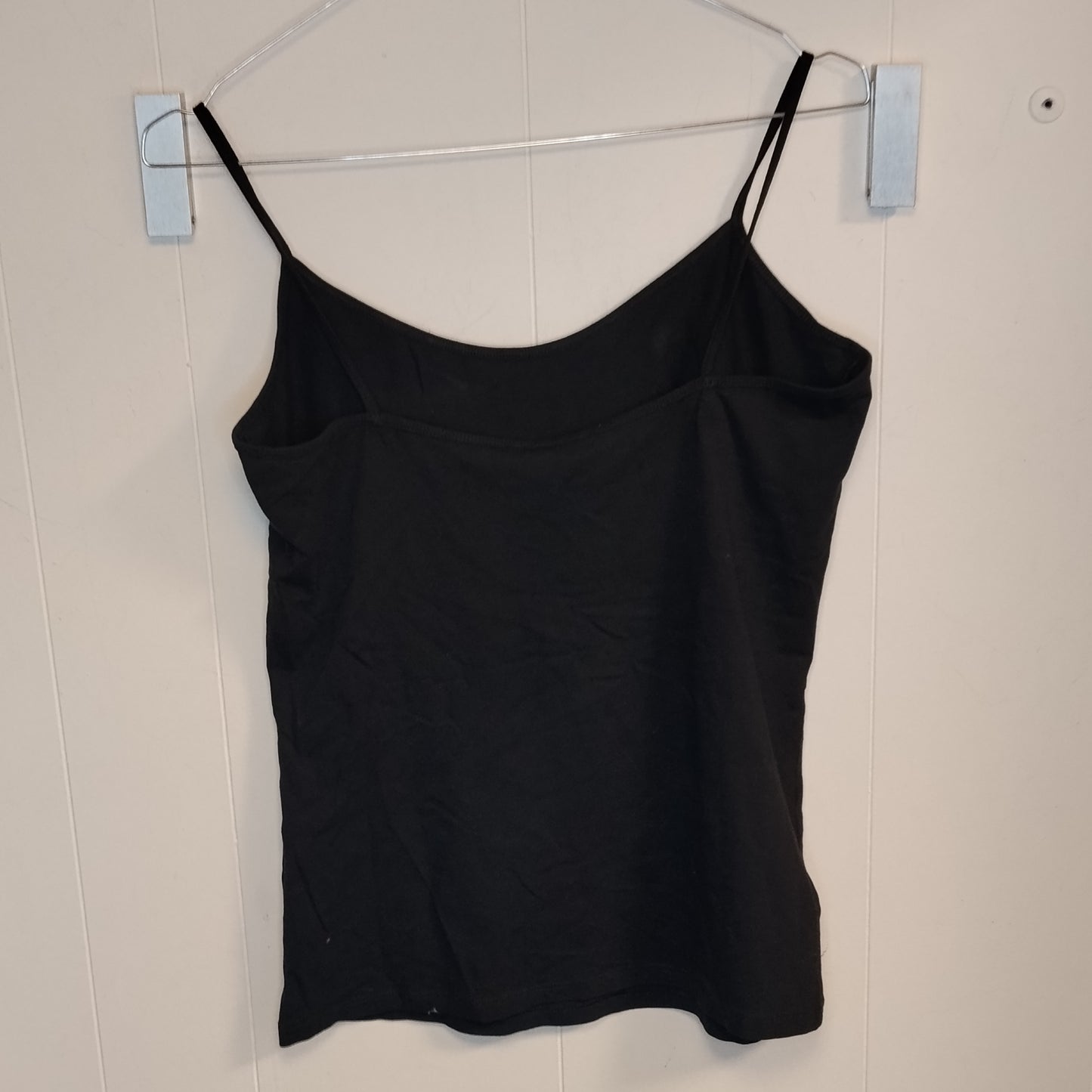 Top Donna Nero Terranova Taglia L Spalline Basic Elasticizzato