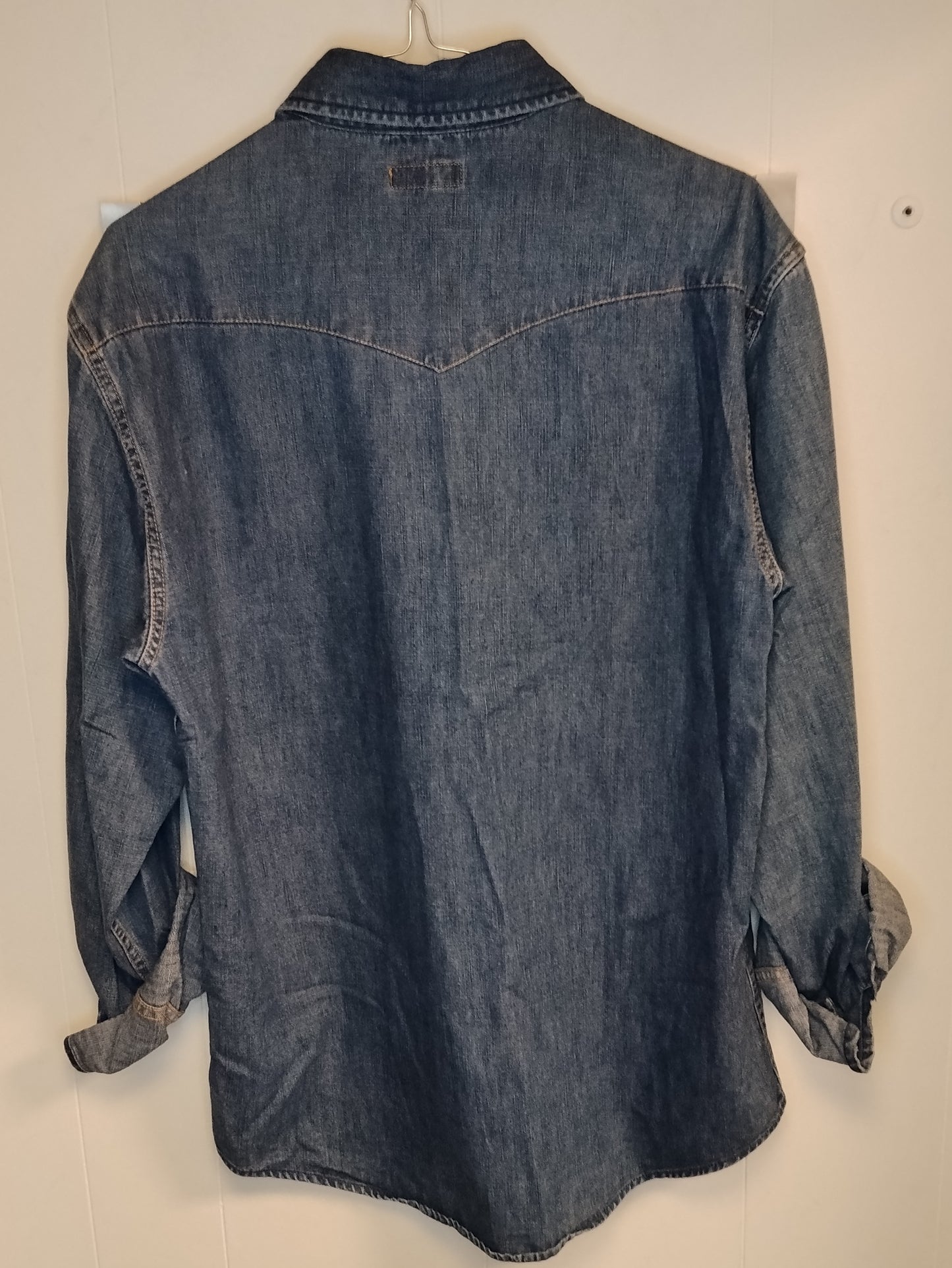Camicia Denim Uomo OVS Taglia M/L Jeans Manica Lunga Casual