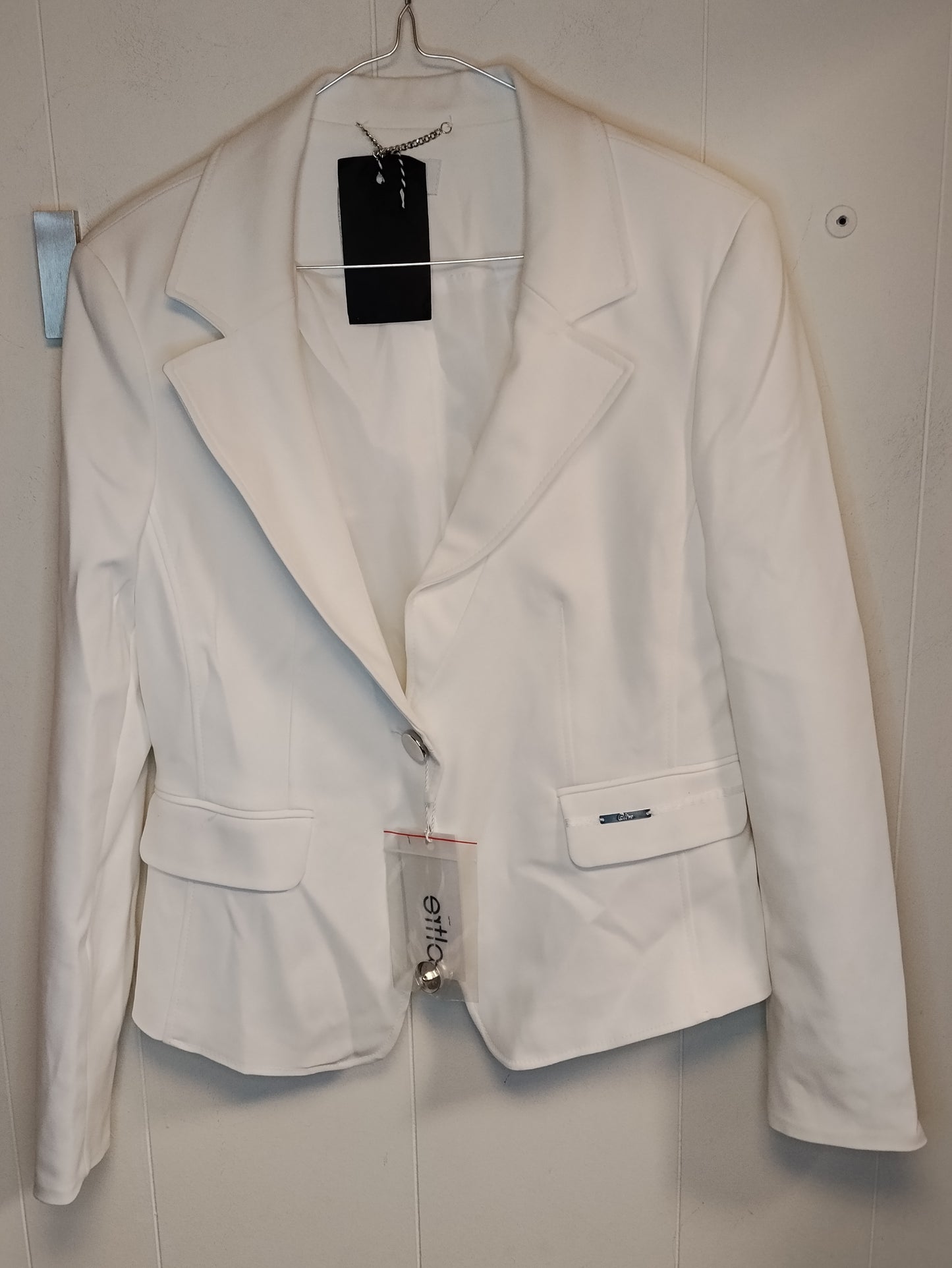 Blazer Donna Oltre Bianco Taglia 46 Elegante Giacca Slim