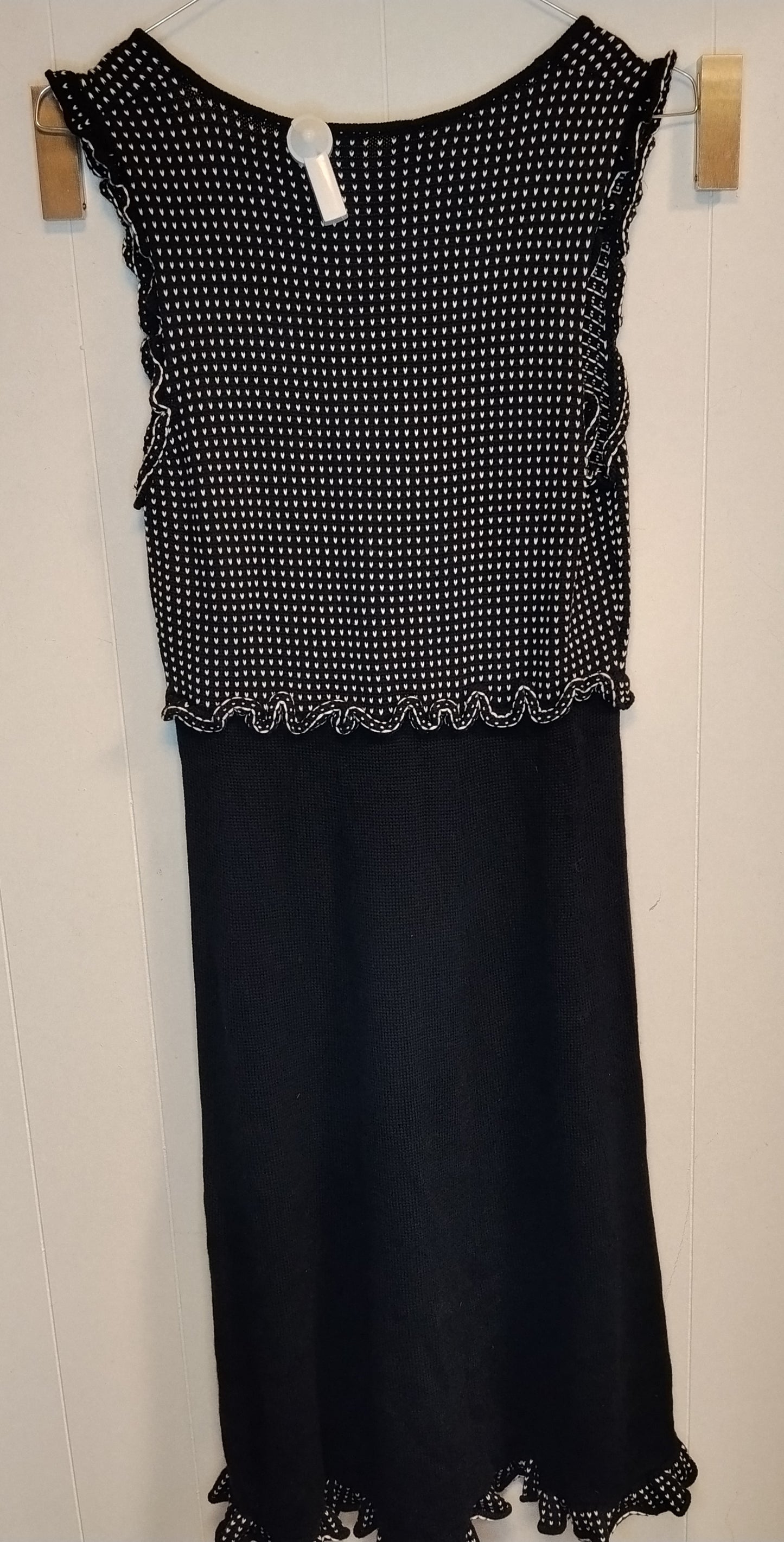 Abito Donna Luisa Spagnoli Nero Elegante Taglia M Vestito Chic