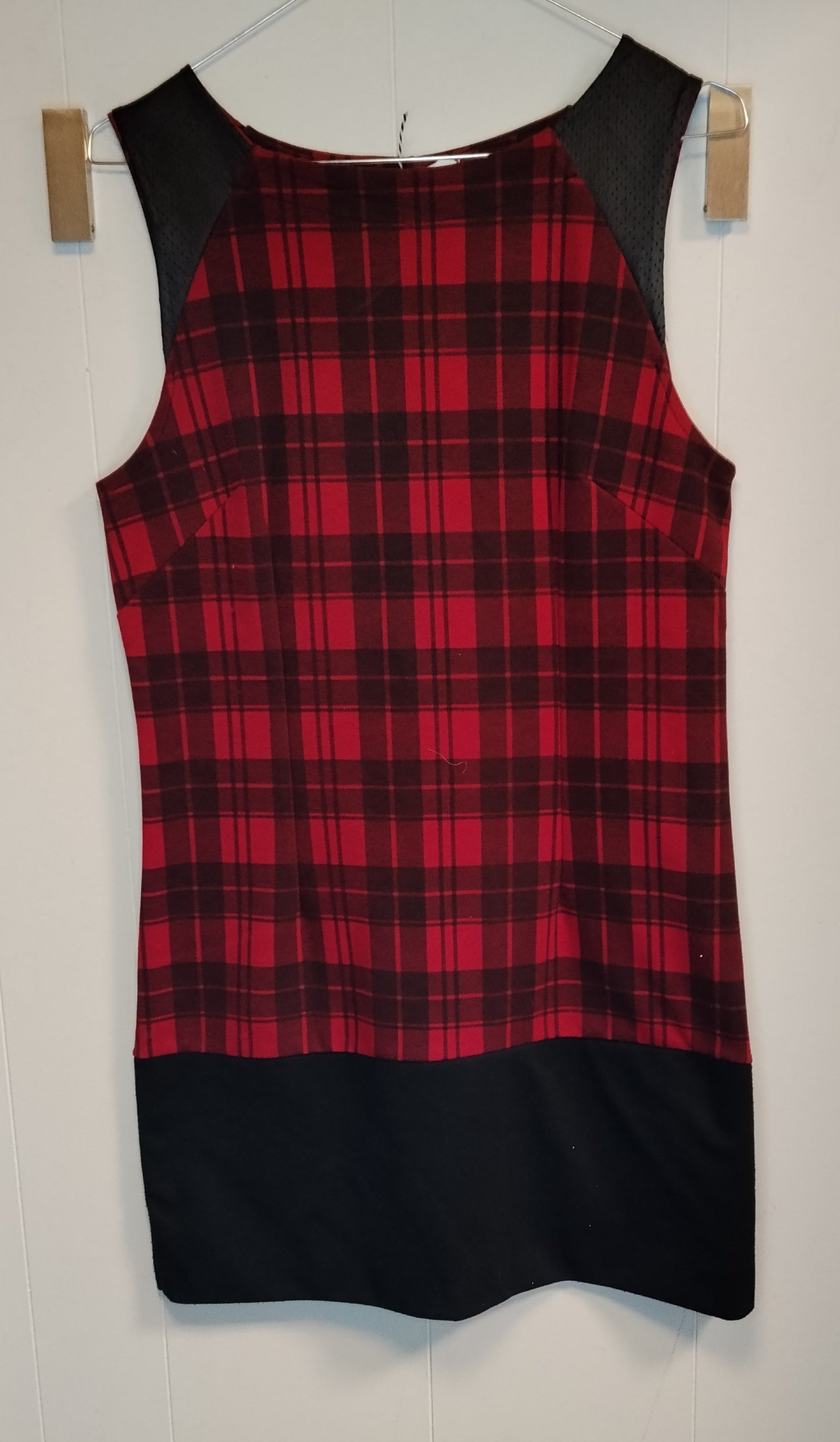 Vestito Donna Last Angel Wild Tartan Rosso Nero Taglia M