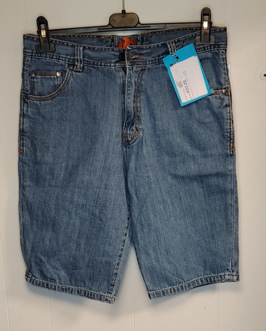 Bermuda Uomo Sundek Jeans Blu Taglia 48 Shorts Denim