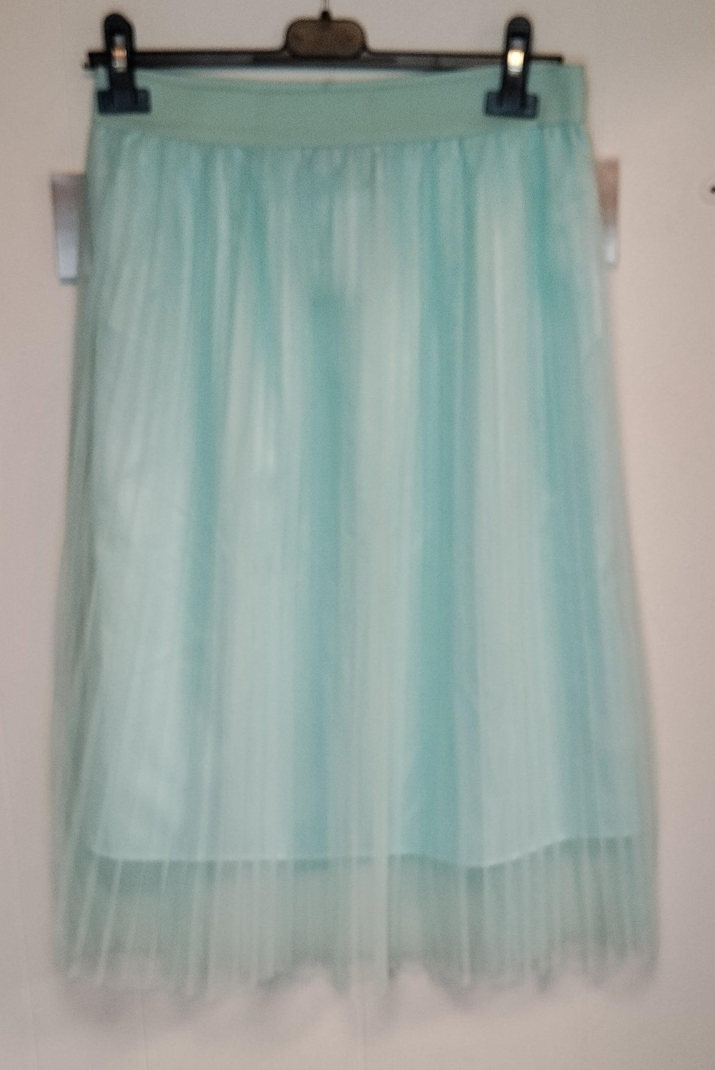 Gonna Donna Tally Weijl Tulle Verde Acqua Taglia L Midi Elegante